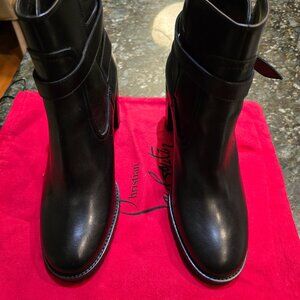 Christian Louboutin brand new leather booties in original box